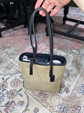 Vintage Y2K Coach Cabana straw Bag
